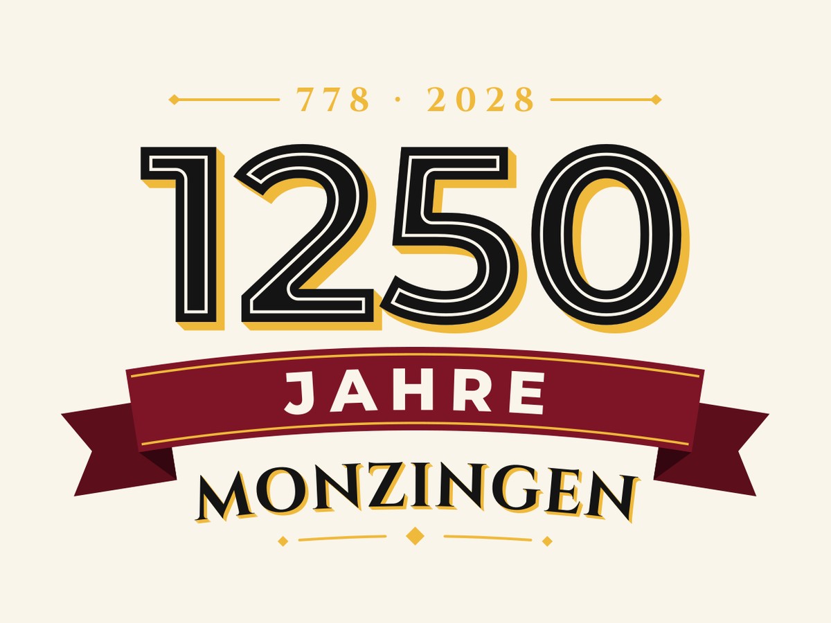Entwurf A: „Monzingen“ unter dem Band